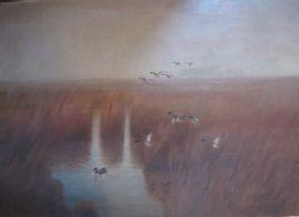 MARCUEYZ Paul 1877-1952,Canards sur un étang,1920,Art Valorem FR 2021-07-06
