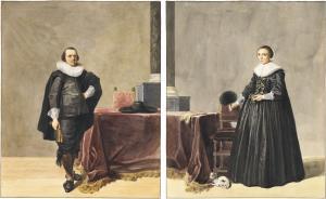 MARCUS Jacob Ernst 1774-1826,PORTRAITS OF JACOB VAN DE MERCKT AND HIS WIFE PETR,Sotheby's 2019-01-30