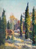 MARCUS Peter 1889-1934,Landscape with Pine Trees,Rachel Davis US 2014-10-25