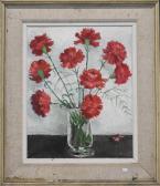 MARECHAL A 1800-1900,Vase d'oeillets rouges,Rops BE 2019-01-20