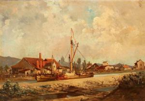 MARECHAL Emile Raphael 1800-1800,Bord de canal,Rieunier FR 2016-03-08