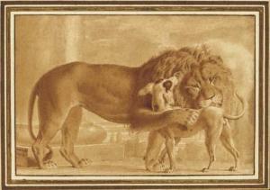MARECHAL Nicholas 1753-1803,The lion and his dog,1794-95,Christie's GB 2005-07-05