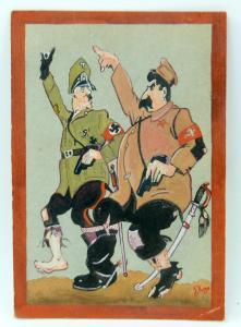 MARENGO KIMON EVAN 1904-1988,cartoon depicting a camp Hitler and Stali,20th century,Ewbank Auctions 2019-06-20