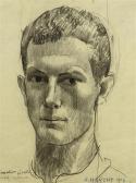 MARENT Franz 1895-1918,Portrait of a young man,1916,Galerie Koller CH 2014-03-26