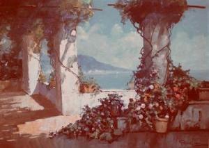 MARESCA G 1900,A Sunlit Porch in Italy,William Doyle US 2008-03-12