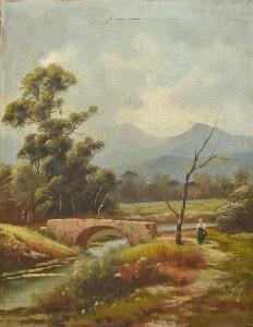 MARESCA S 1800-1900,Italian Figures in River Landscapes,19th,Rowley Fine Art Auctioneers 2018-02-20