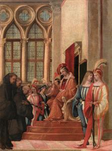MARESCALCO GIOVANNI 1470-1537,A delegation of Monks,Palais Dorotheum AT 2014-04-09