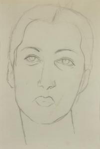 MAREVNA Marie Vorobieff 1892-1984,Portrait of a woman,1980,Rosebery's GB 2024-03-12