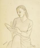 MAREVNA Marie Vorobieff 1892-1984,Woman reading,Rosebery's GB 2018-12-05