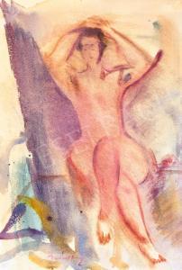 MARFFY Odon 1878-1959,Female Nude in Open-Air,Kieselbach HU 2023-12-17