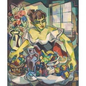 MARGANTIN Louis A. 1900-1965,Fille au Fruit,Rago Arts and Auction Center US 2019-05-04