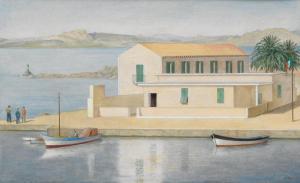 Margaret FRENCH CRESSON,Italian Seaside,Swann Galleries US 2015-06-04