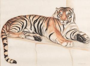 MARGAT Andre 1903-1999,Tigre couché,1931,Sotheby's GB 2023-12-19