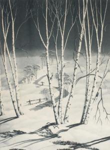 MARGOLIES Samuel L 1897-1974,Winter Landscape with Birches,Burchard US 2016-05-22