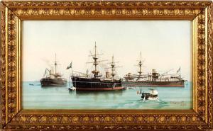 MARGUTTI Ferdinando 1800-1900,Shipping in calm waters,1896,Bonhams GB 2011-03-30