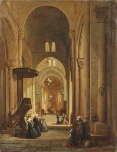MARIANI Cesare 1826-1901,Interno di chiesa,1865,Capitolium Art Casa d'Aste IT 2022-05-18