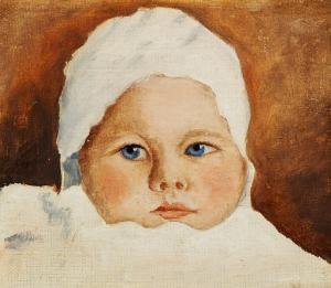 MARIE FEODOROVNA Empress 1847-1927,Portrait of Olga as a baby,Bruun Rasmussen DK 2007-12-03