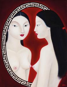 MARIE POLUNIN Olga 1963,Reflection on My Reflection,Bonhams GB 2014-11-23