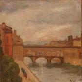 MARIE SMITH Olga 1866-1930,Pont vecchio. Firenze,Bruun Rasmussen DK 2010-10-11