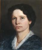 MARIE SMITH Olga 1866-1930,Portrait of a young woman,Bruun Rasmussen DK 2022-01-06