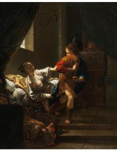 MARIENHOF Jan A. 1640-1677,JOSEPH UND DIE FRAU DES POTIPHAR,Hampel DE 2021-12-09