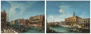 MARIESCHI Michele 1710-1743,Venice, a stonemason's yard on the Grand Canal; a ,Christie's 2024-01-31