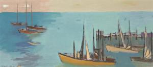 MARIL Herman 1908-1986,Safe Harbor,1960,Swann Galleries US 2023-09-21