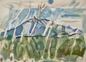 MARIN John 1870-1953,Chocorua Along with Dead Trees, White Mountains, N,1926,Christie's 2024-04-18