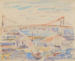MARIN John 1870-1953,Manhattan Bridge (and East River Movement),1980,Sotheby's GB 2024-03-05