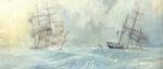 MARIN MARIE 1901-1987,Trois-mâts barque portant secours à un clipper ang,1935,Adjug'art 2020-07-06