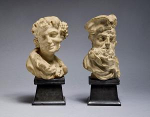 MARINALI Orazio il Vecchio 1643-1720,Pair of Small Busts,Sotheby's GB 2024-02-02