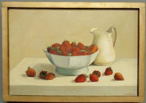 MARINELLI MARTINO Eva 1929,still life painting of strawberries,Wiederseim US 2010-09-11