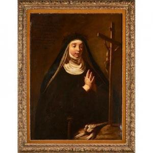 MARINETTI Antonio il Chiozzoto 1719-1796,Portrait of Sister Maria,1746,Rago Arts and Auction Center 2019-04-13
