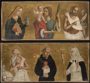 MARINONI Antonio 1470-1545,Saints Mary Magdalen, Christopher and John the Bap,Christie's 2008-12-03