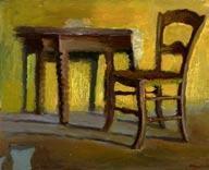 MARION Christophe 1971,«Table et chaise dans la lumière du sud»,Chenu-Scrive FR 2007-04-16