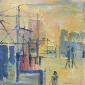 MARIONELLI Lucien 1900-1900,Street scenewith figures,1975,Rosebery's GB 2011-05-07