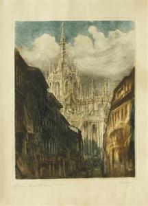 MARIONI Federico 1866-1938,Milano Corso Vittorio Emanuele - Duomo,Borromeo Studio d'Arte 2018-10-27