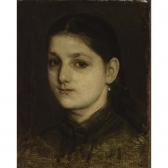 MARIS Matthijs 1839-1917,a portrait of a girl (tine lefèvre),1873,Sotheby's GB 2003-04-15
