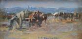 MARISALDI Falco Elena 1902-1990,Cavallo con carretto,Meeting Art IT 2023-05-20