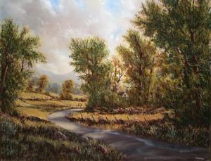 MARJORAM Gerard 1936,RIVER LANDSCAPE,De Veres Art Auctions IE 2014-03-25