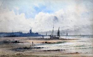 MARKES Albert Ernest 1865-1901,coastal scenes,Warren & Wignall GB 2018-04-18