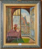 MARKEY Marius 1900-1900,Le balcon à La Panne, 29 août 1931,Mercier & Cie FR 2020-04-22