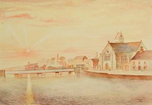 MARKEY Thomas 1885-1967,Dominic's Bridge, Drogheda,1955,Morgan O'Driscoll IE 2022-12-05