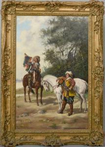 MARKHAM H,two cavaliers and horses,Tring Market Auctions GB 2018-11-23
