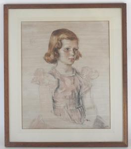 MARKIEWIEZ Herbert Otto 1900,Portrait of Penelope Kemp-Welch,1947,Halls GB 2016-08-31