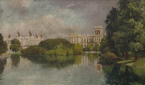 MARKINO Yoshio 1874-1956,The Foreign Office from St. James' Park,Rosebery's GB 2017-09-05