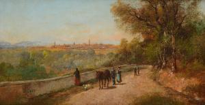 MARKO Andreas 1824-1895,Paesaggio toscano,Galleria Pananti Casa d'Aste IT 2023-04-21