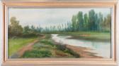 MARKO Henry 1855-1921,Paesaggio con fiume,Art International IT 2020-07-10