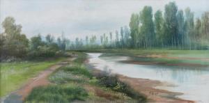 MARKO Henry 1855-1921,Paesaggio con fiume,Art International IT 2024-02-08