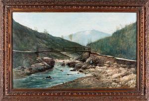 MARKOS Andras 1824-1895,Il ponte sul ruscello,Casa d'Aste Arcadia IT 2023-10-26